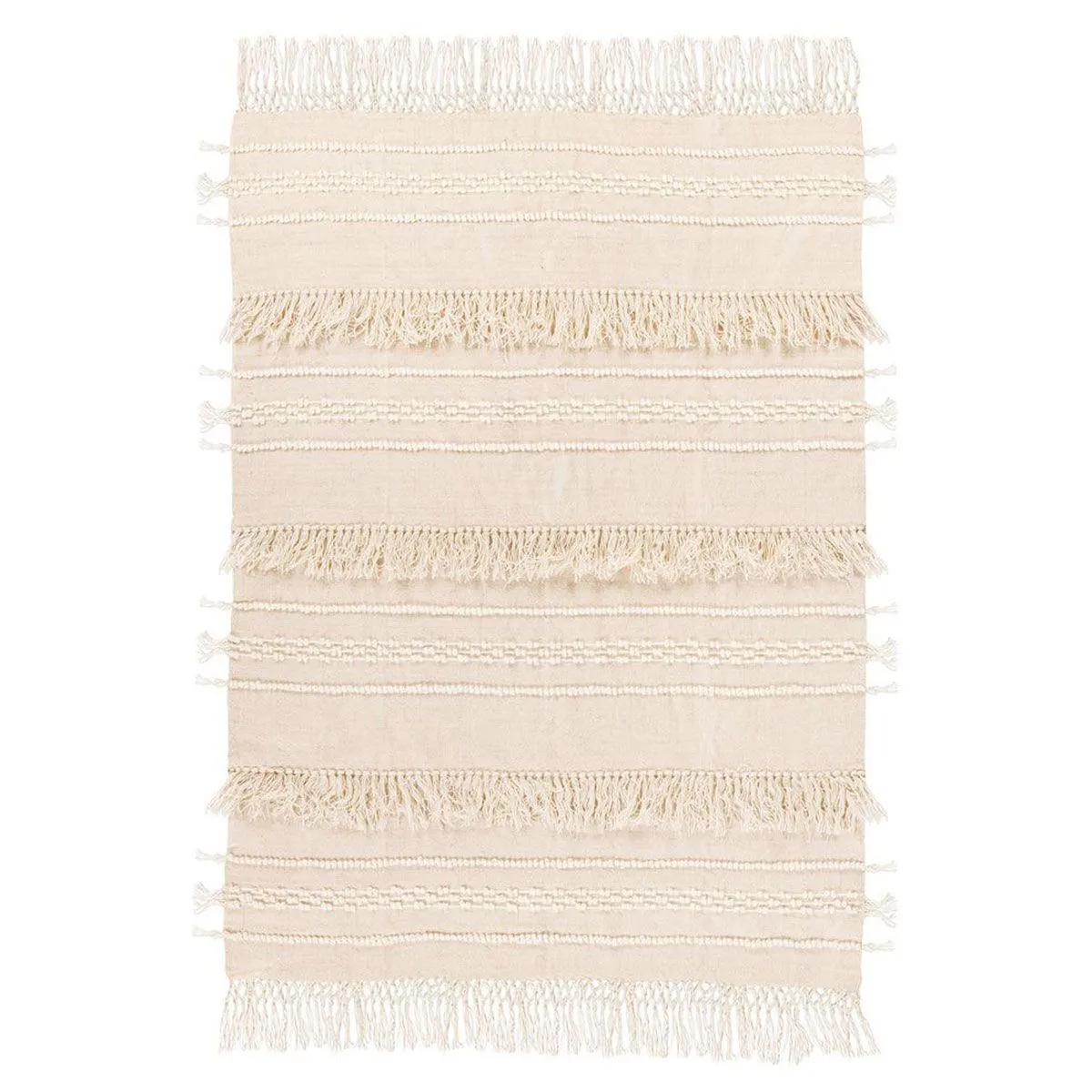 Paris Prix Plaid Tissé À La Main Bohist Ii 130X170cm Naturel