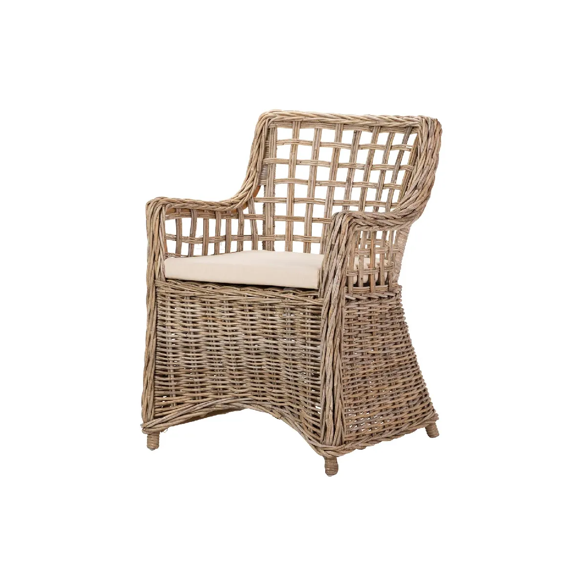 Alexandra house living Fauteuil en rotin - Marron
