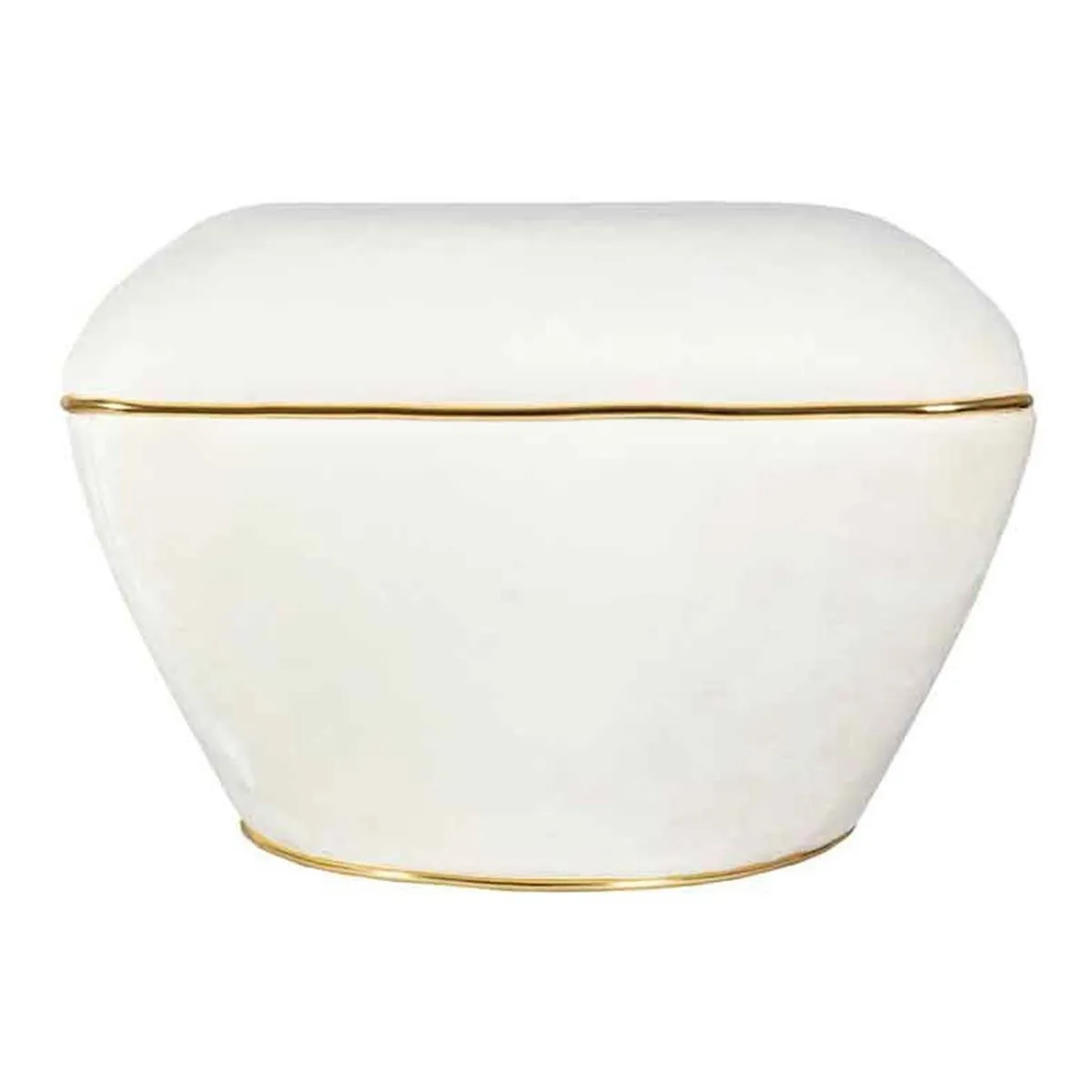 Tabouret Design Contessa 60cm Ivoire & Or