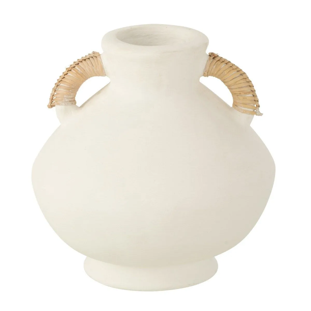 Paris Prix Blanc Vase Déco Rond - & Naturel