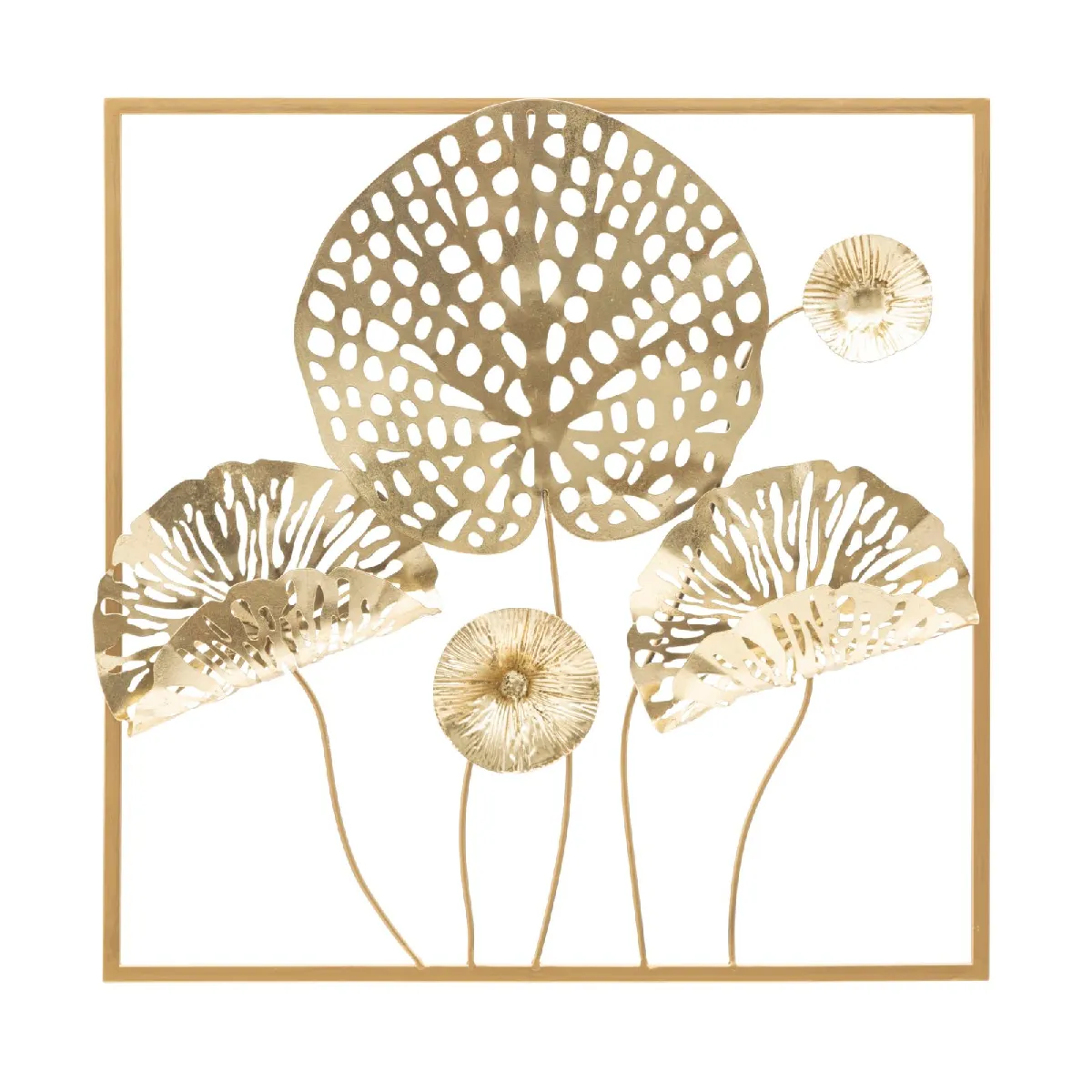 Mauro Ferretti Multicolore Décoration Murale Gold Flowers - Image 3
