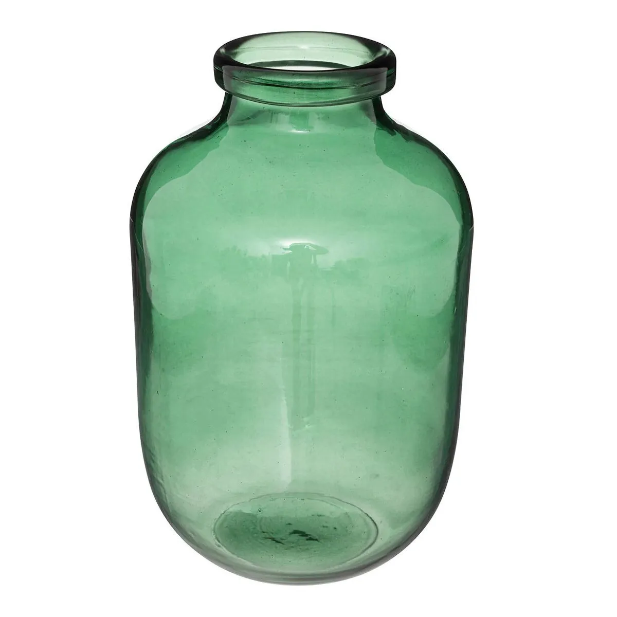 Atmosphera Vert Vase Bocal En Verre Rond