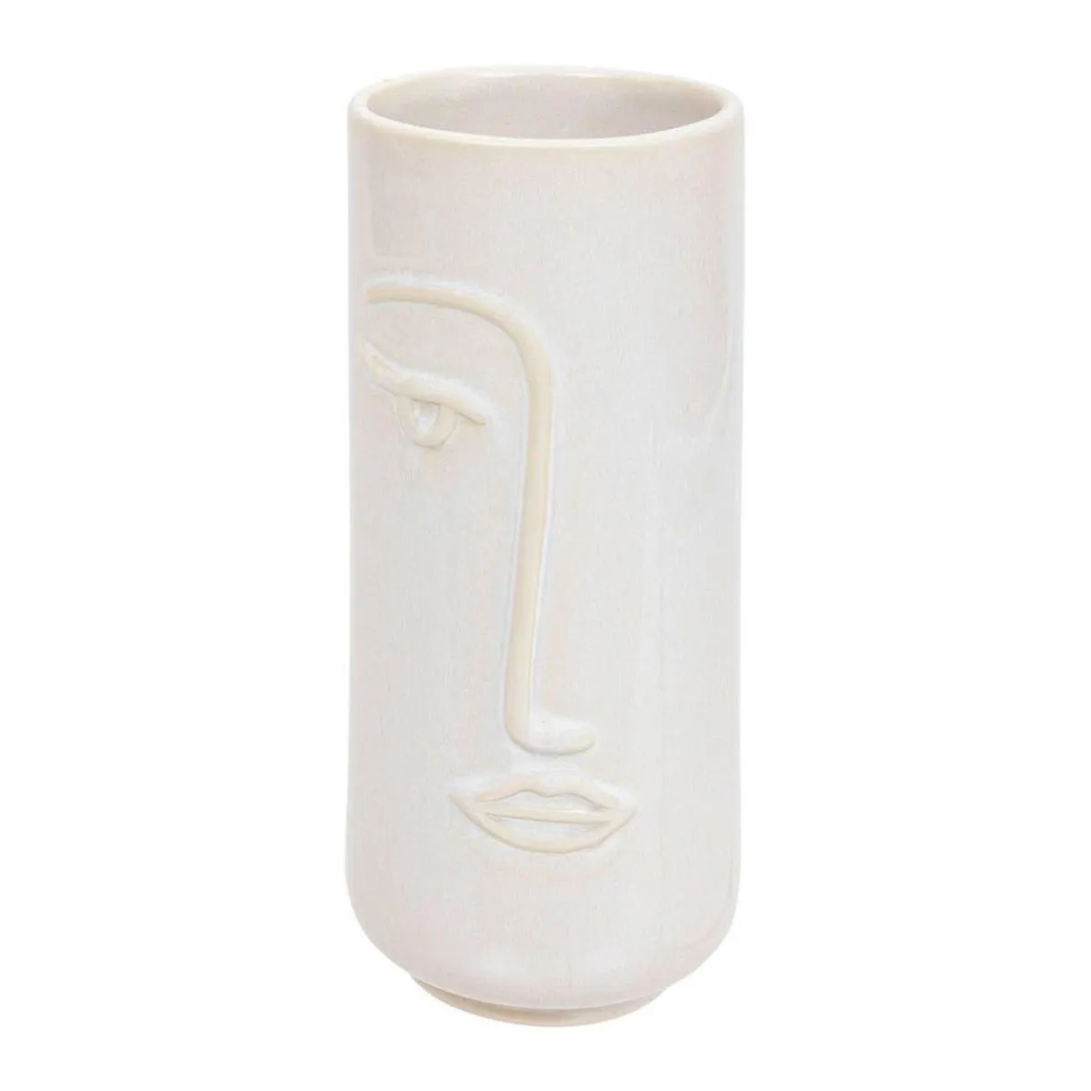 Non Communiqué Blanc Atmosphera Créateur D'intérieur - Vase Déco Visage "Soleya" 25Cm - Image 3