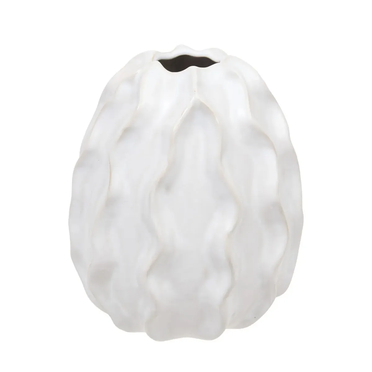 ATMOSPHERA - Vase - Céramique Design - 17cm - Blanc - Image 2