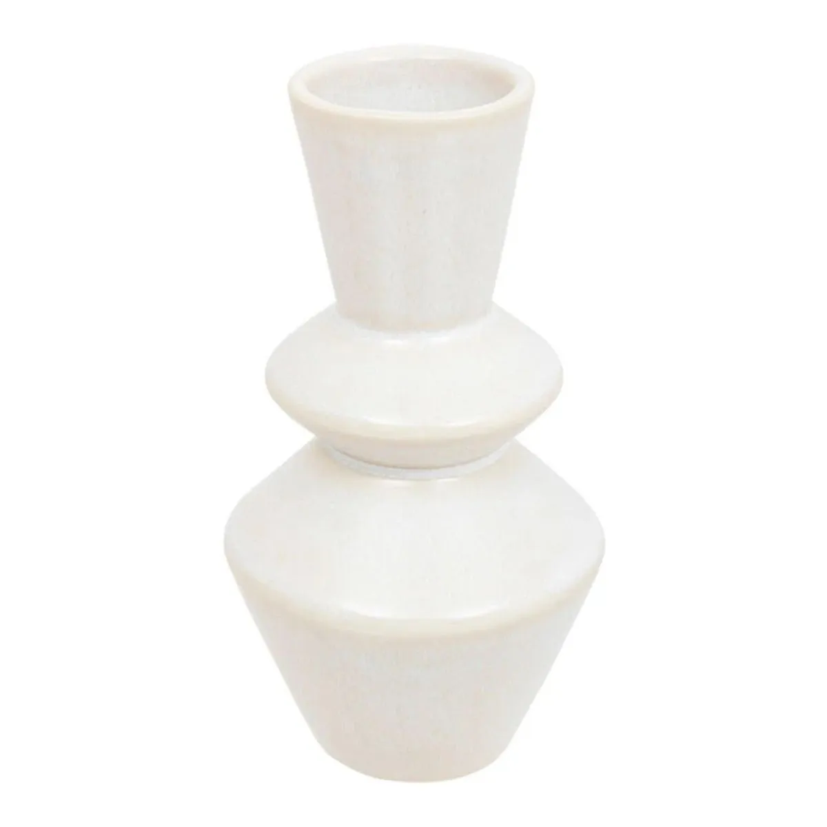 Atmosphera Blanc Créateur D'intérieur - Soliflore En Céramique "Soleya" 14Cm - Image 2