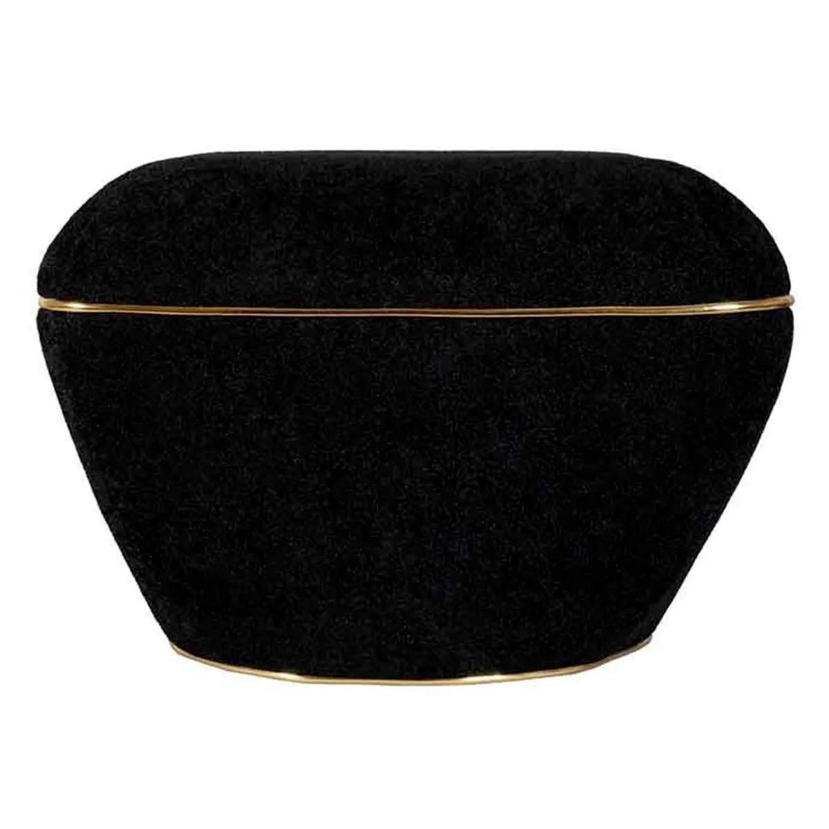 Tabouret Carré Déco Contessa 60cm Noir & Or