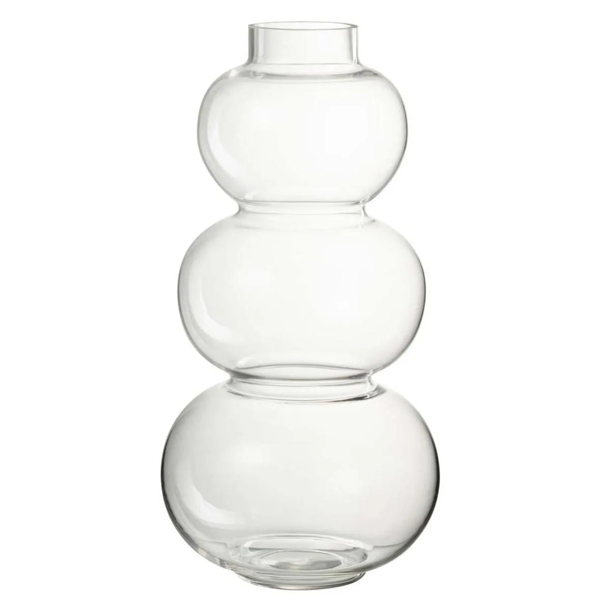 Non Communiqué Transparent Vase Design En Verre "Boule" 36Cm - Image 3