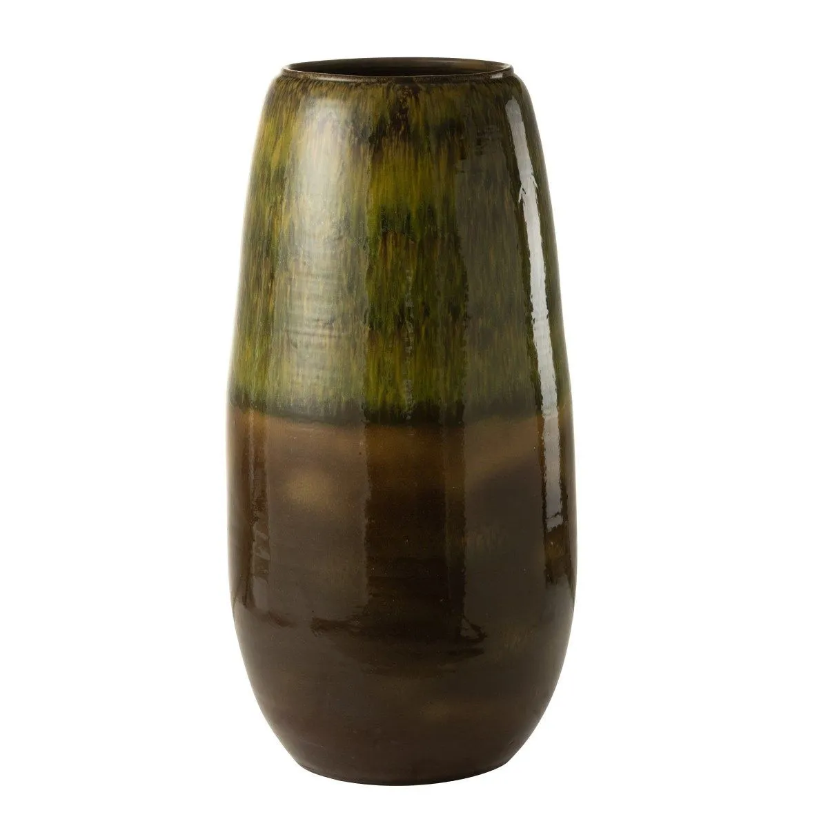 Non Communiqué Vert Vase En Céramique "Olive" 89Cm - Image 3