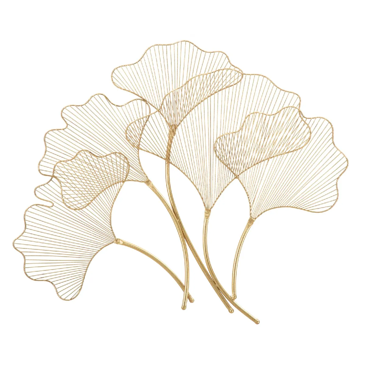 GENERIQUE - Décoration Murale Design Feuilles - 79cm - Or - Image 3