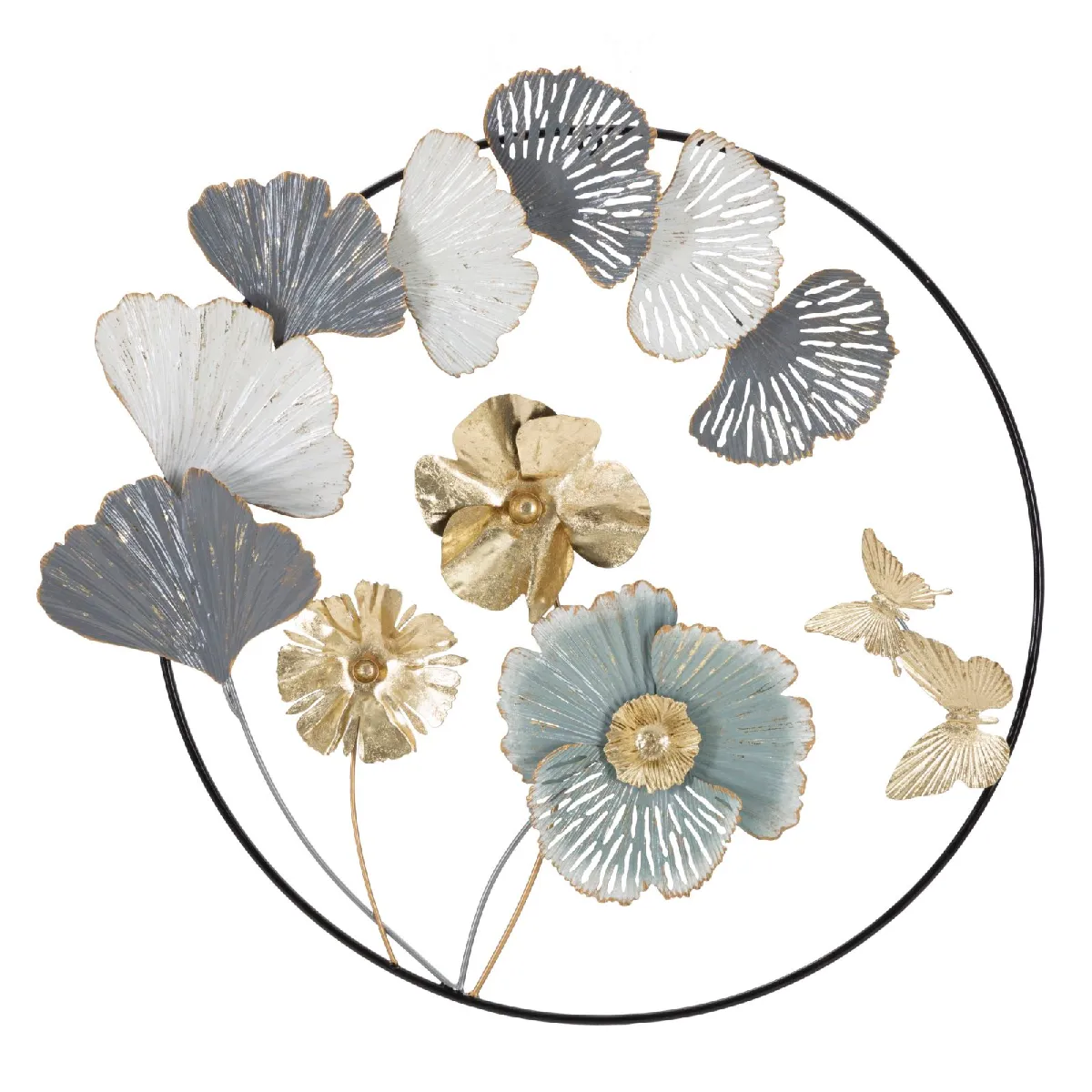 GENERIQUE - Décoration Murale Ronde - Design Végétal et Floral - 78cm - Image 3