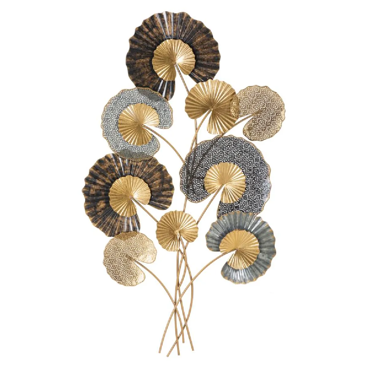 Generique Décoration Murale Métal Design Bouquet Web 63Cm Multicolore - Image 3