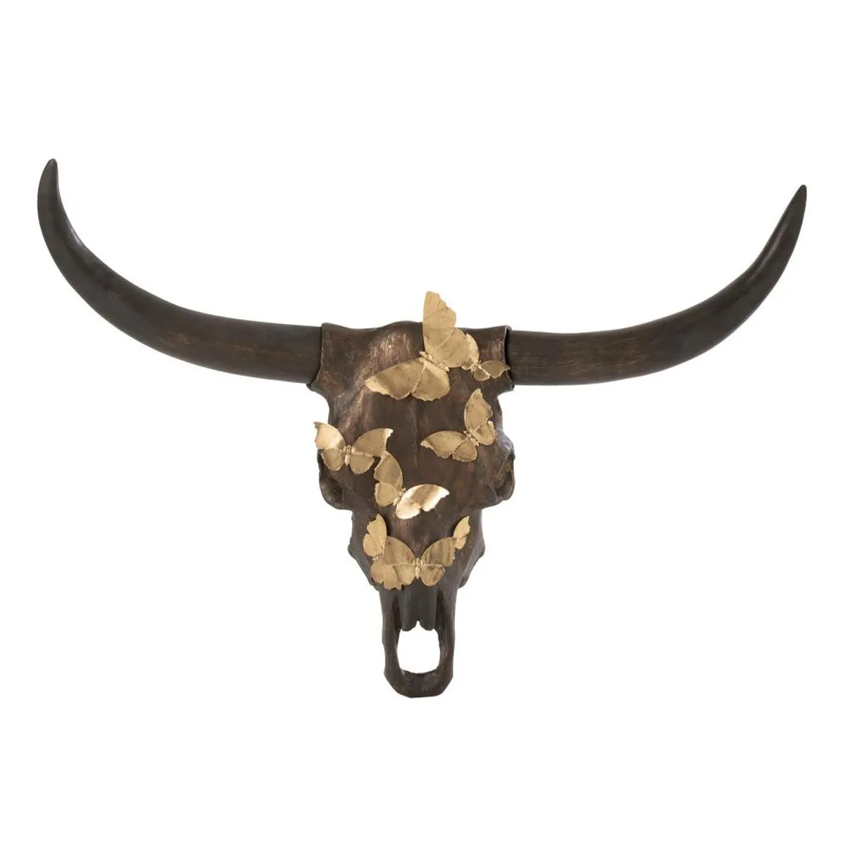 Paris Prix Marron Crâne Déco Murale Papillons 93Cm