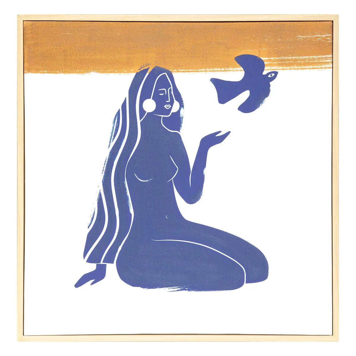 Non Communiqué Bleu Atmosphera Créateur D'intérieur - Tableau Imprimé Déco "Melody" 45X45cm - Image 3