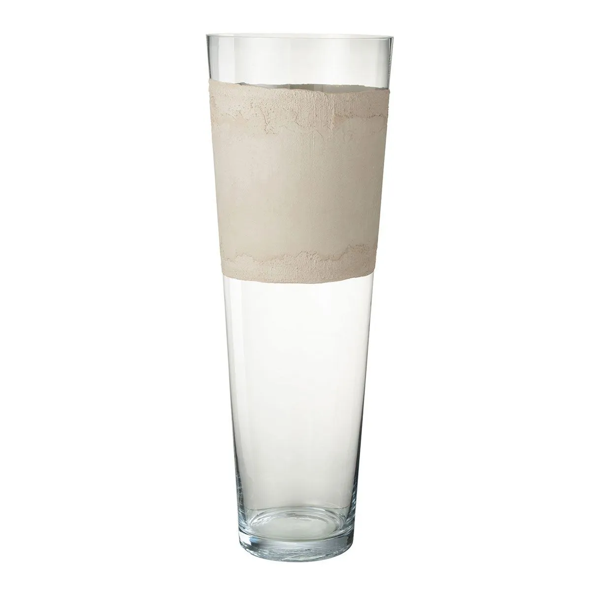 Paris Prix Beige Vase Déco En Verre Delph - Transparent &