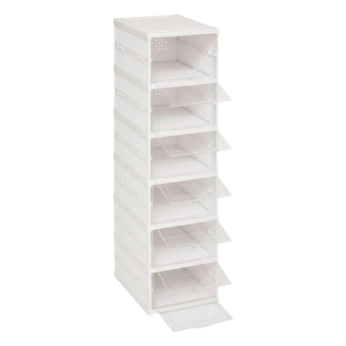 Five Simply Smart Blanc - Range-Chaussures 6 Paires "Fold'n" 108Cm - Image 2