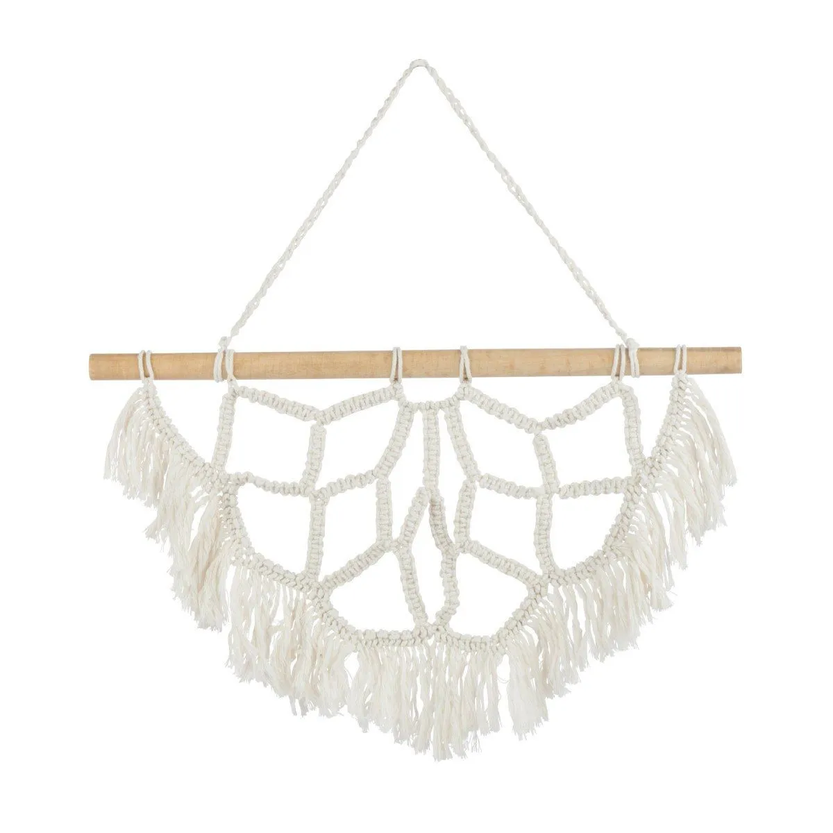Paris Prix Blanc Déco Murale À Suspendre Demi Mandala 60Cm