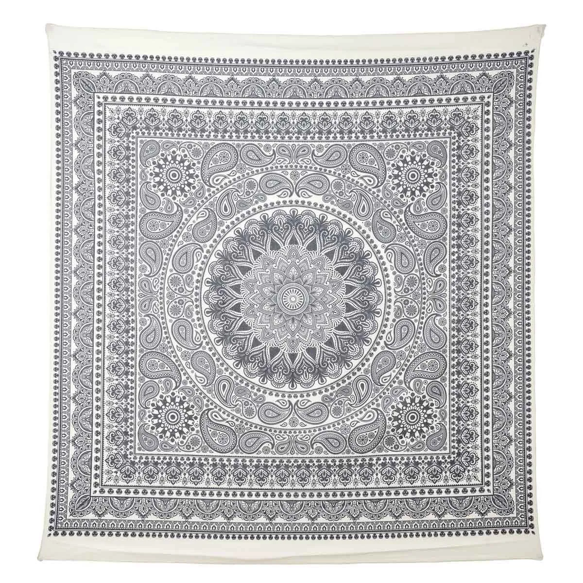 The Home Deco Factory Gris Tapisserie Murale Déco Mandala 150Cm