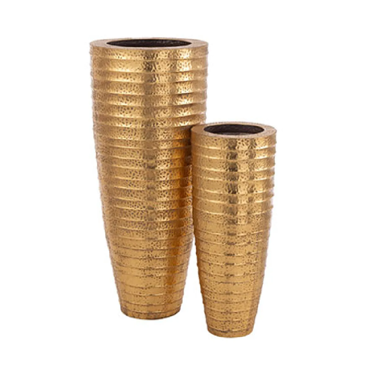 Mes Lot De 2 Vases Métal - Or