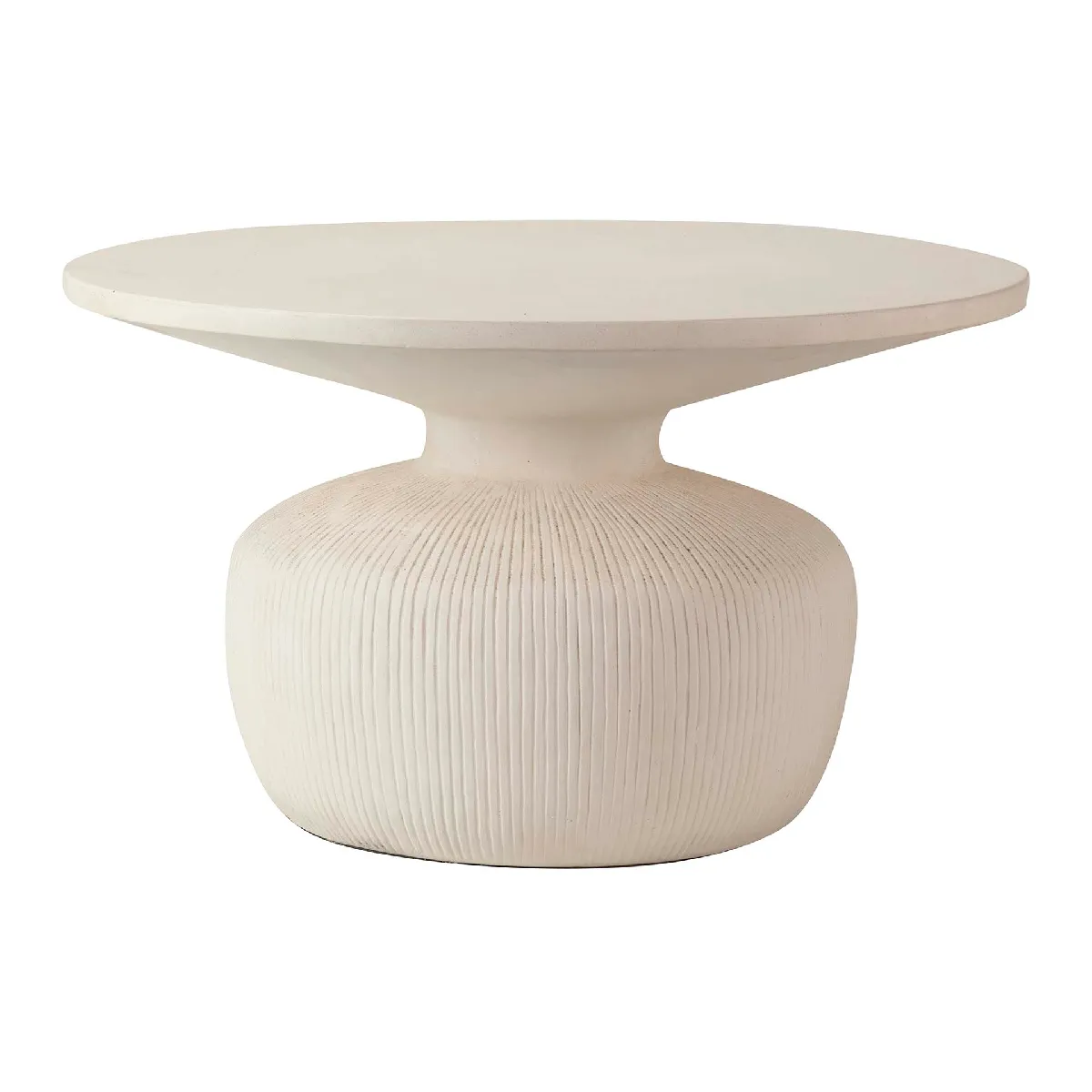 Comparer les prix de Table basse en pierre blanche 78 x 78 x 46 cm