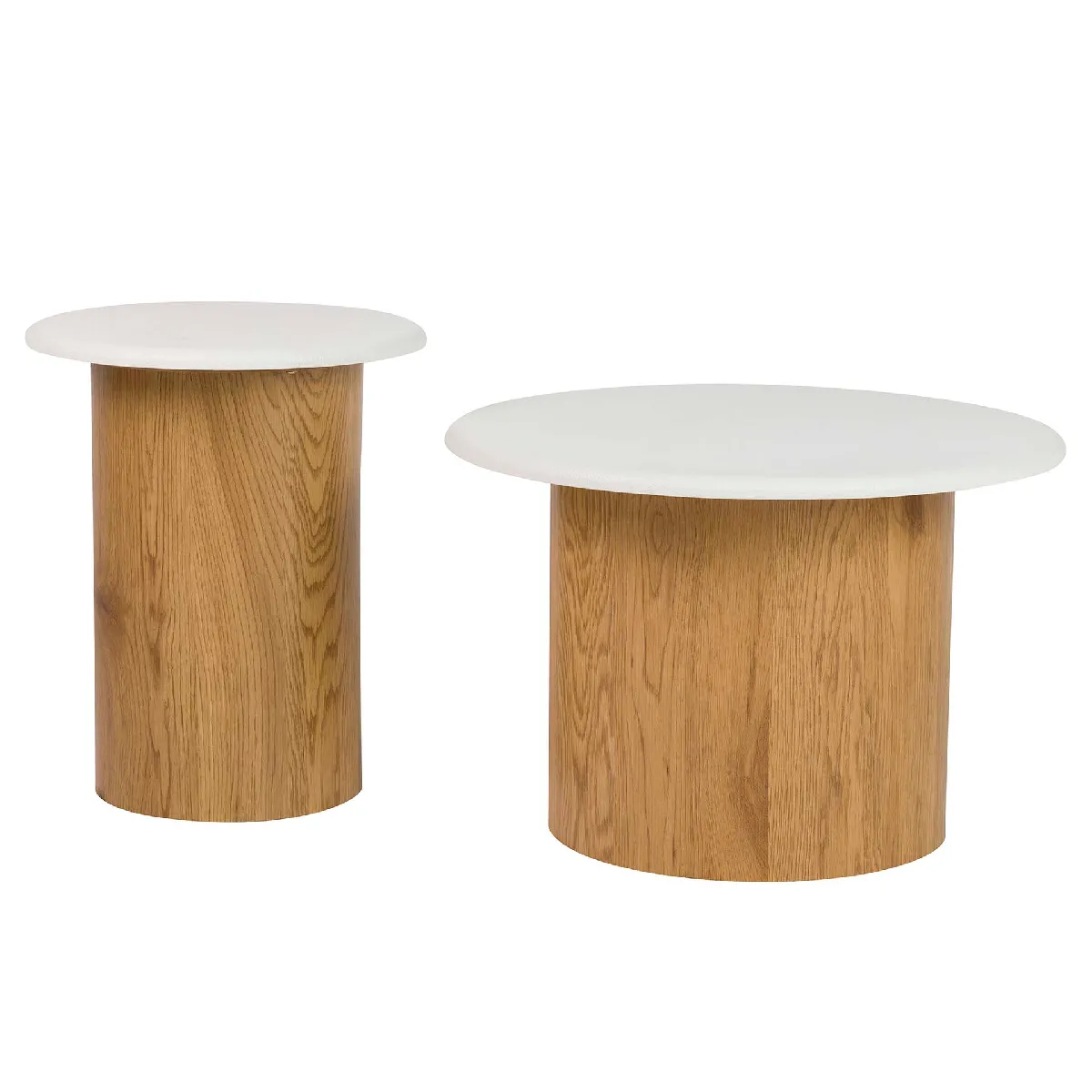Comparer les prix de Lot de 2 tables en MDF 60 x 60 x 41 cm et 40 x 40 x 48 cm