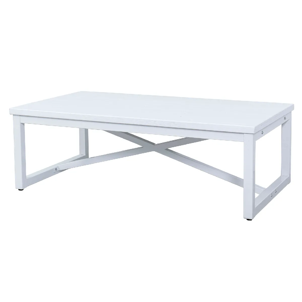 Comparer les prix de Table basse Nashville en bois et métal 140 x 90 x 41 cm