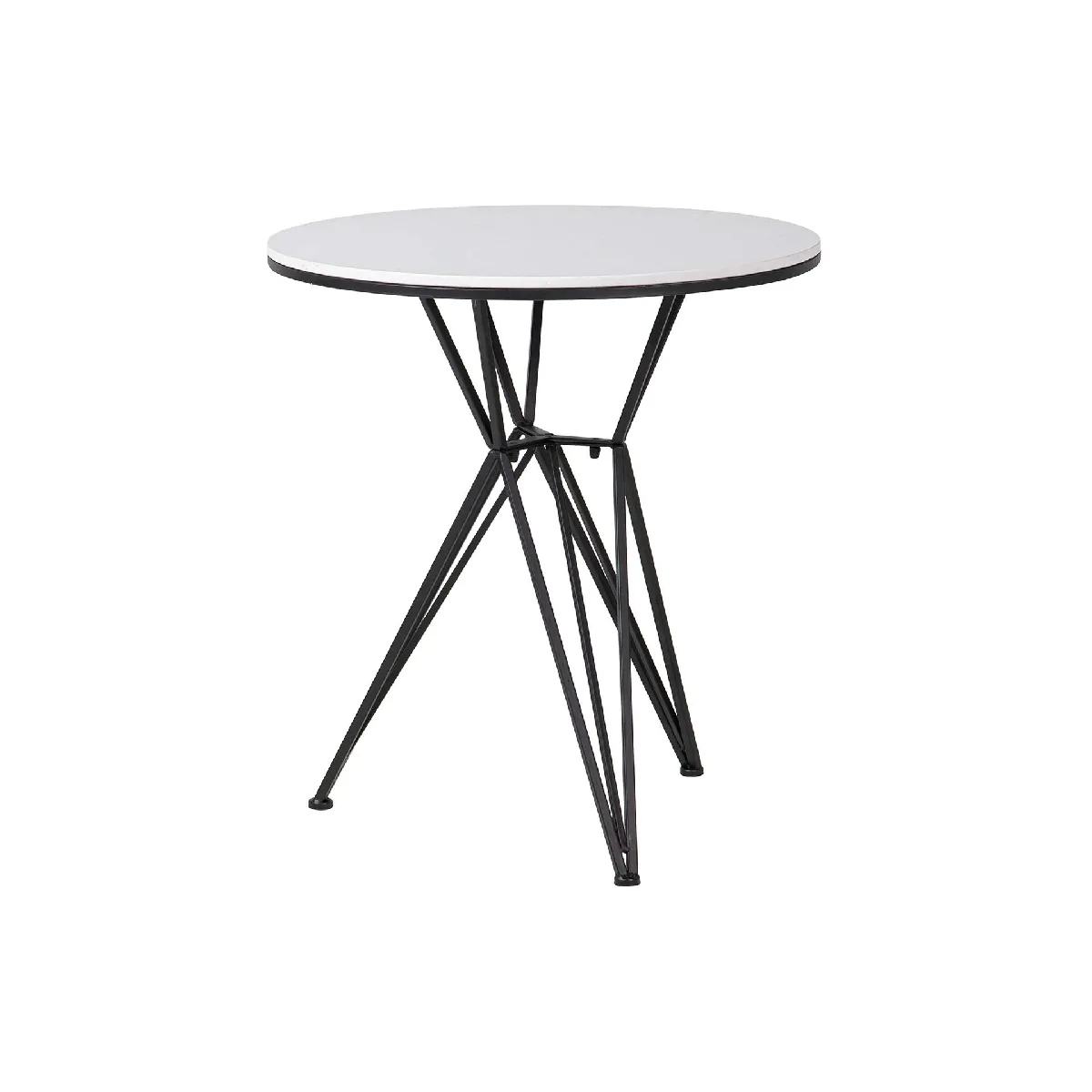 Meilleurs prix pour Table en métal et marbre blanc 80 x 80 x 75 cm