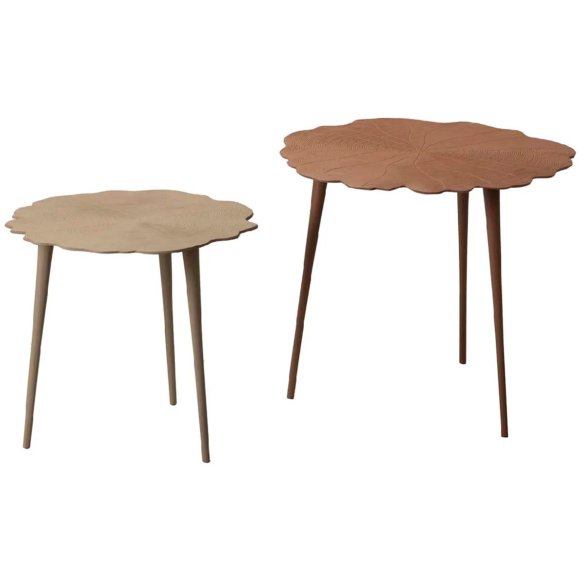 Meilleurs prix pour Lot de 2 tables en aluminium 62 x 62 x 54 cm et 50 x 50 x 45 cm