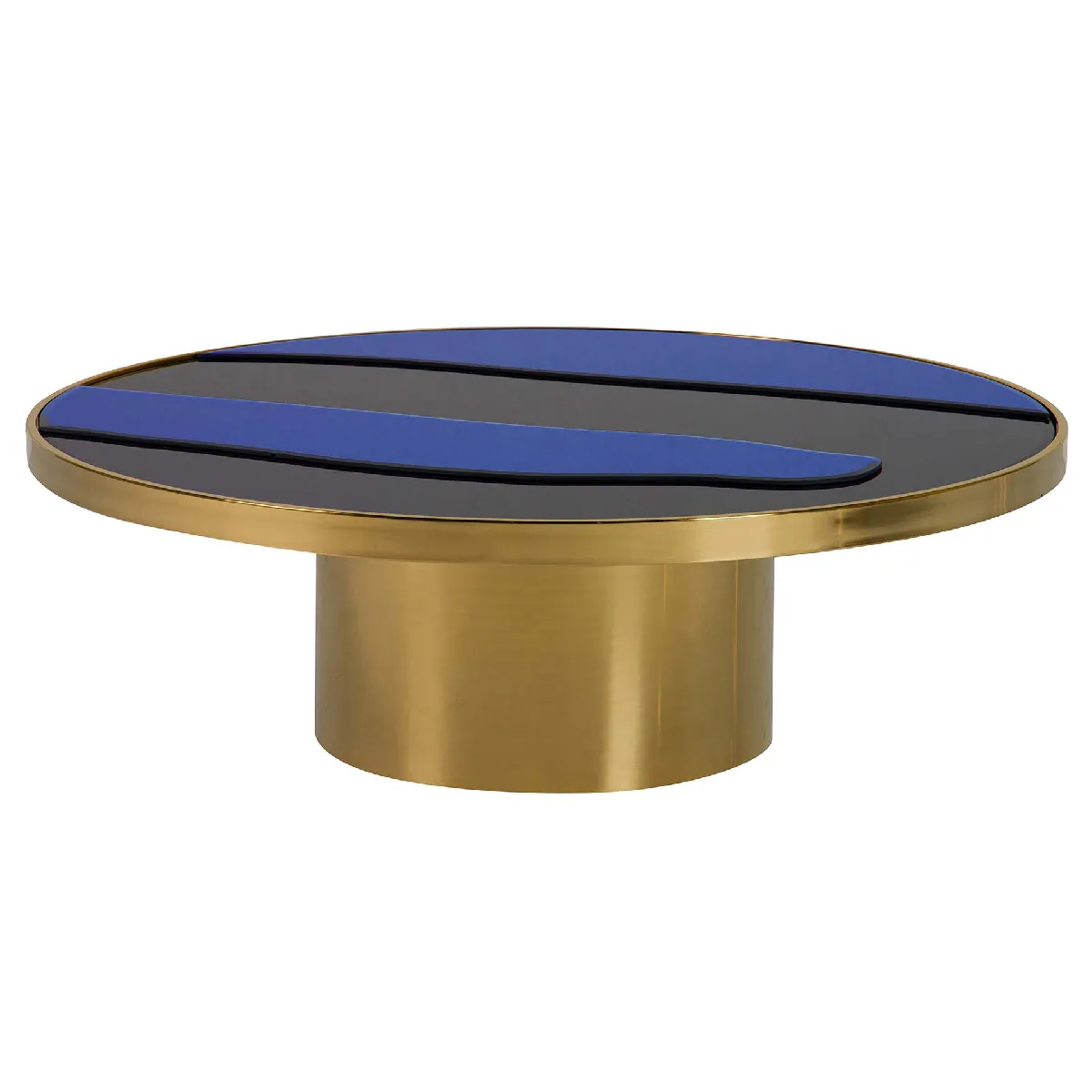 Comparer les prix de Table basse en acier inoxydable doré 100 x 100 x 33 cm