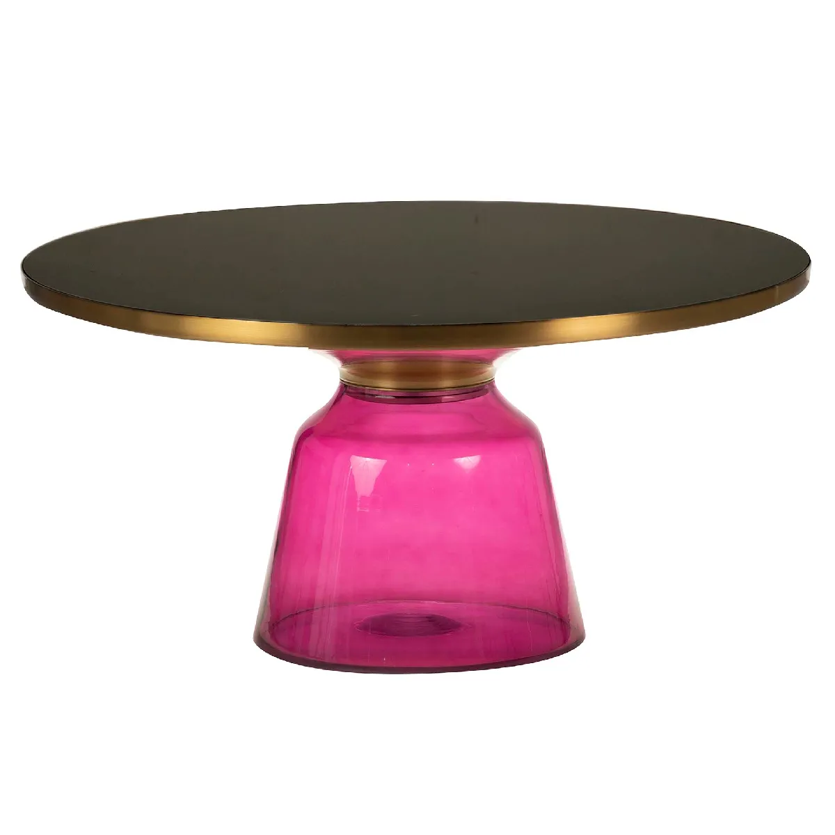 Comparer les prix de Table basse en acier inoxydable et verre noir 75 x 75 x 37 cm