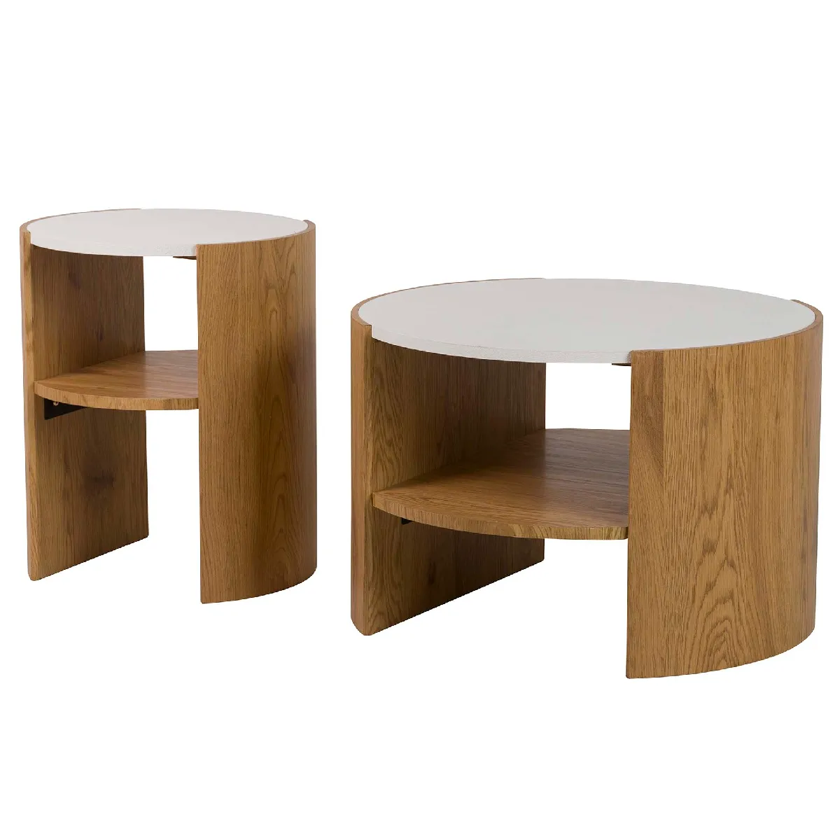 Comparer les prix de Lot de 2 tables en MDF 60 x 60 x 40 cm / 40 x 40 x 48 cm