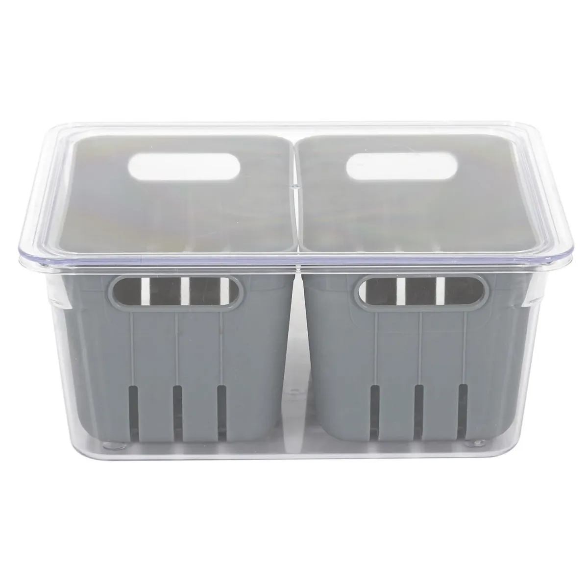 Non Communiqué Gris Boîte De Conservation "2 Boîtes" 22Cm - Image 3