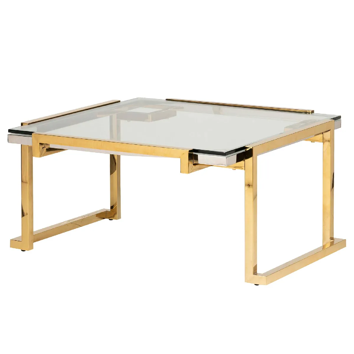 Meilleurs prix pour Table basse Novosibirsk en acier inoxydable 90 x 90 x 45 cm