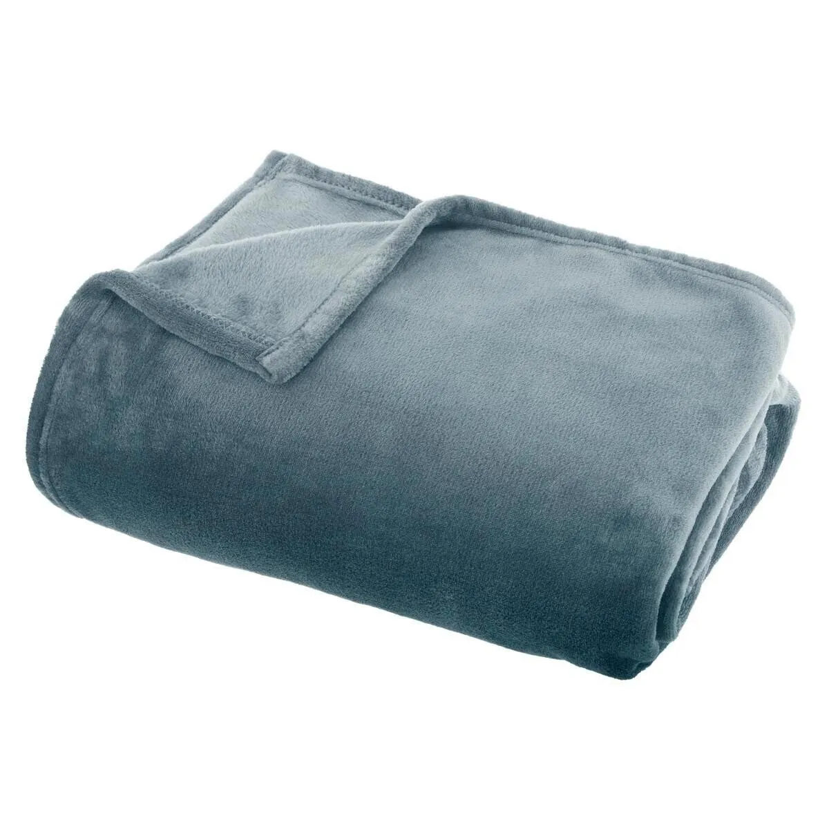 ATMOSPHERA Plaid Doux Uni Flanel 125x150cm Orage