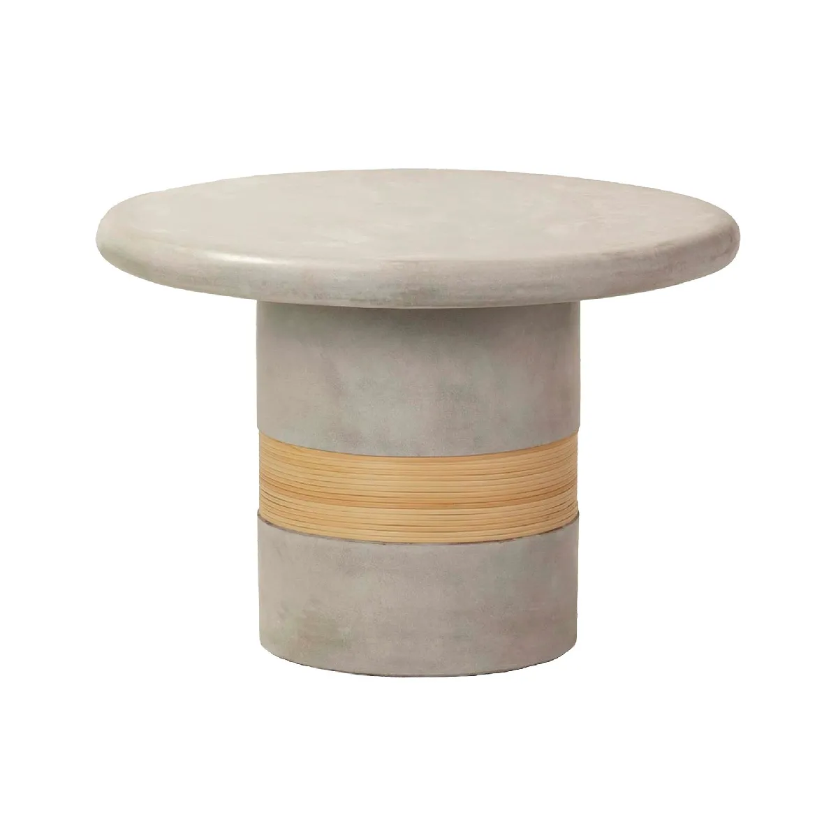 Comparer les prix de Table basse en rotin et pierre 70 x 70 x 50 cm