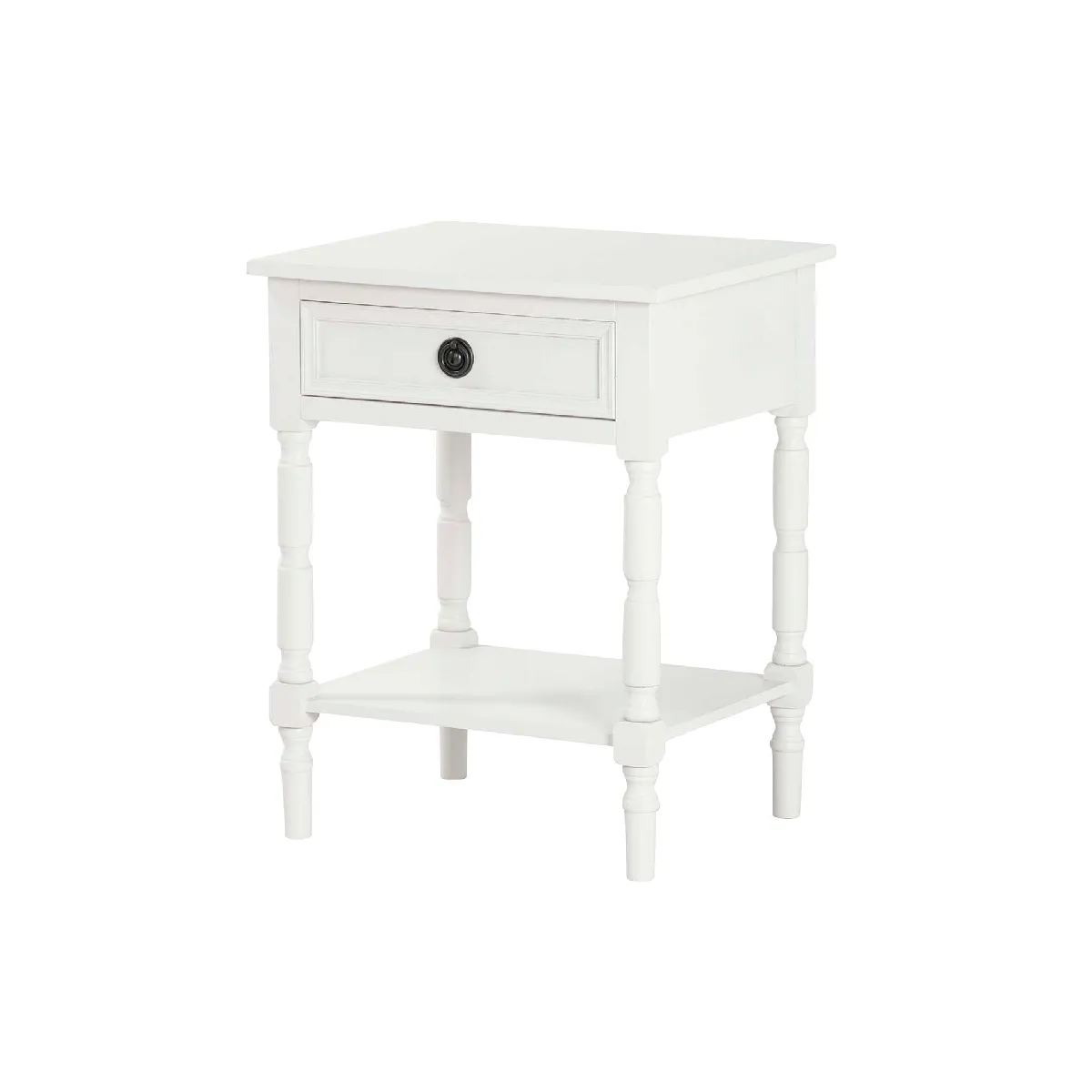Comparer les prix de Table basse en pin blanc et MDF 48 x 35 x 66 cm