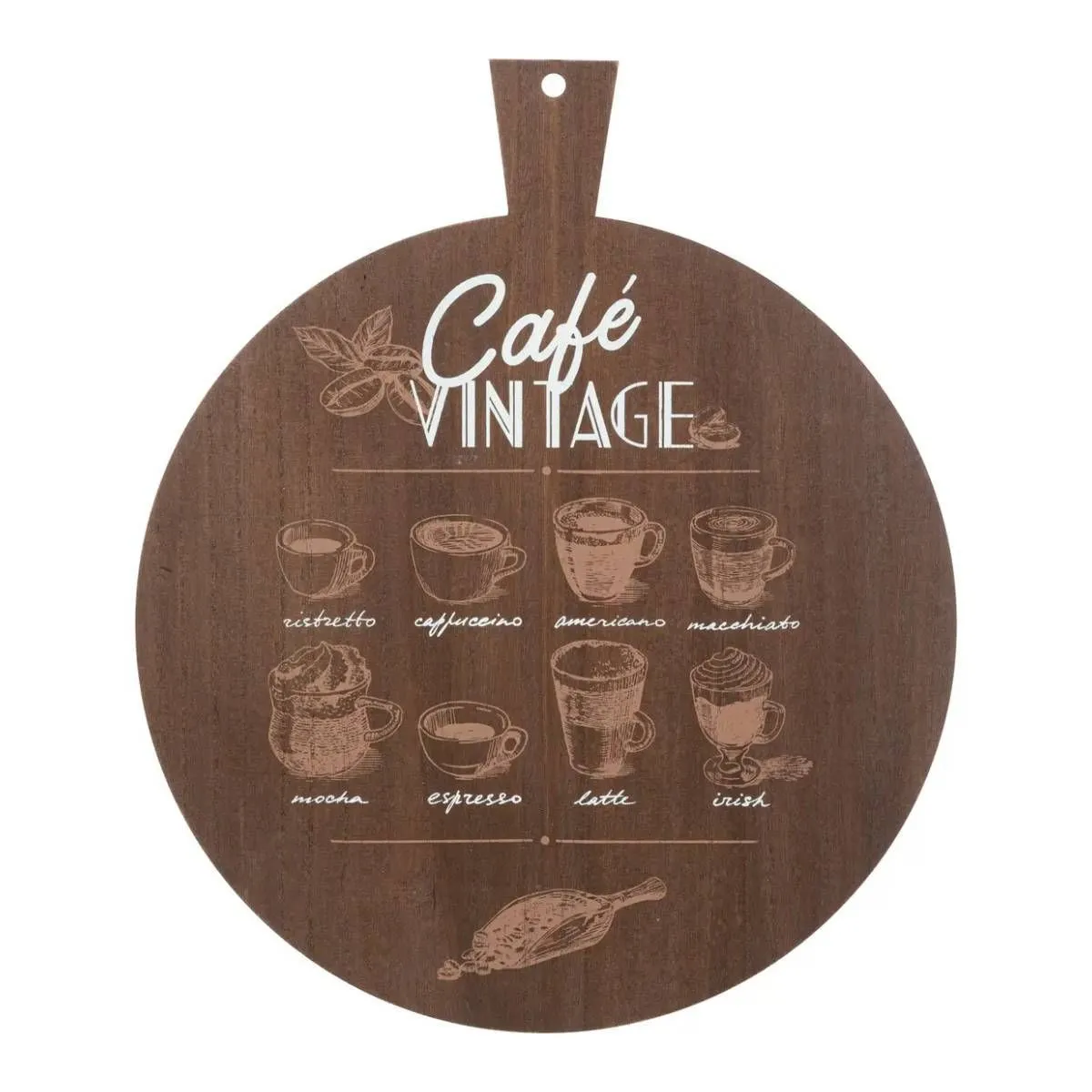 Atmosphera Marron Décoration Murale Vintage Café 45Cm