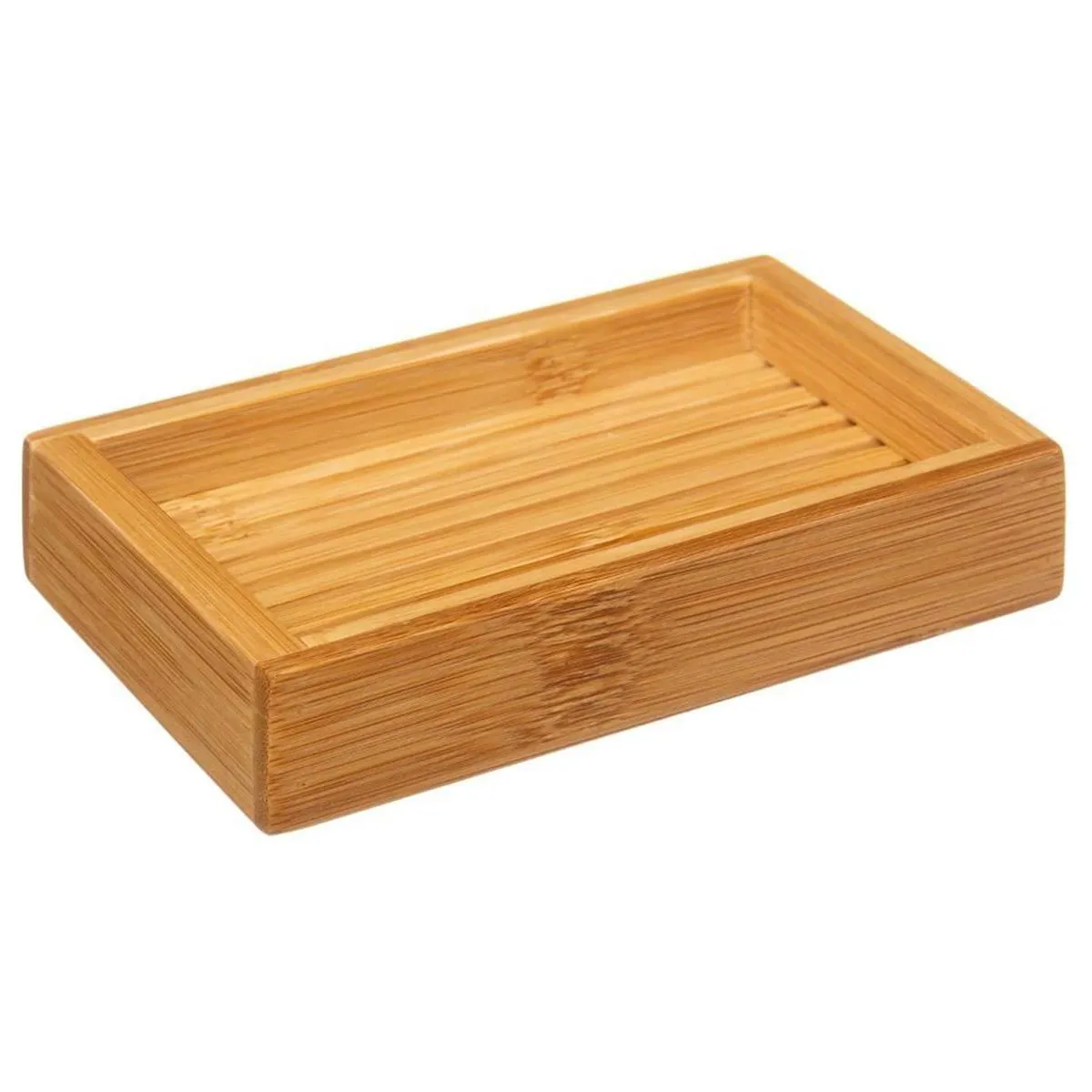 Five Simply Smart Beige Porte-Savon En Bambou Terre Inconnue - 12,3 Cm
