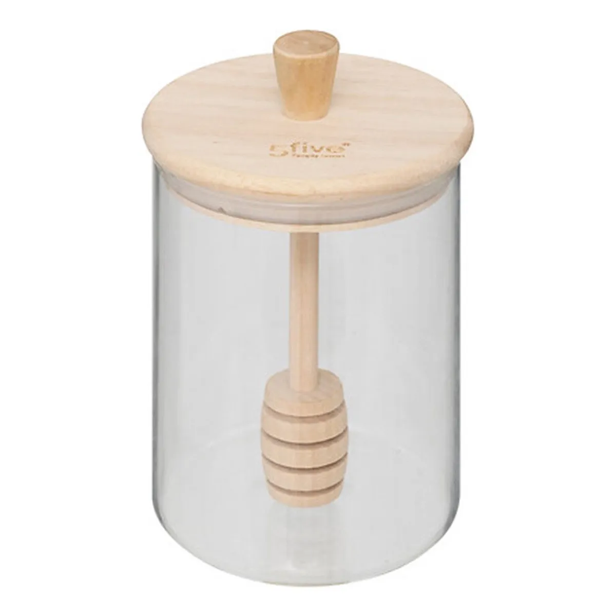 Pot à Miel en Verre & Cuillère Hermet 0,4L Transparent