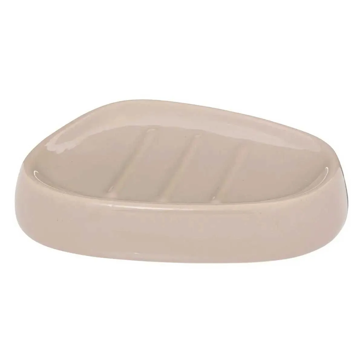 Five Simply Smart Beige Porte-Savon En Céramique Galet - 12 Cm