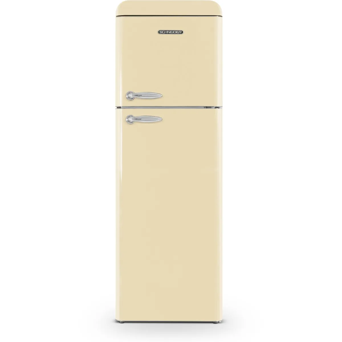 SCHNEIDER SCDD309VCR Réfrigérateur deux portes Vintage 227+75 Froid brassé Clayettes verre Crème - vue 2
