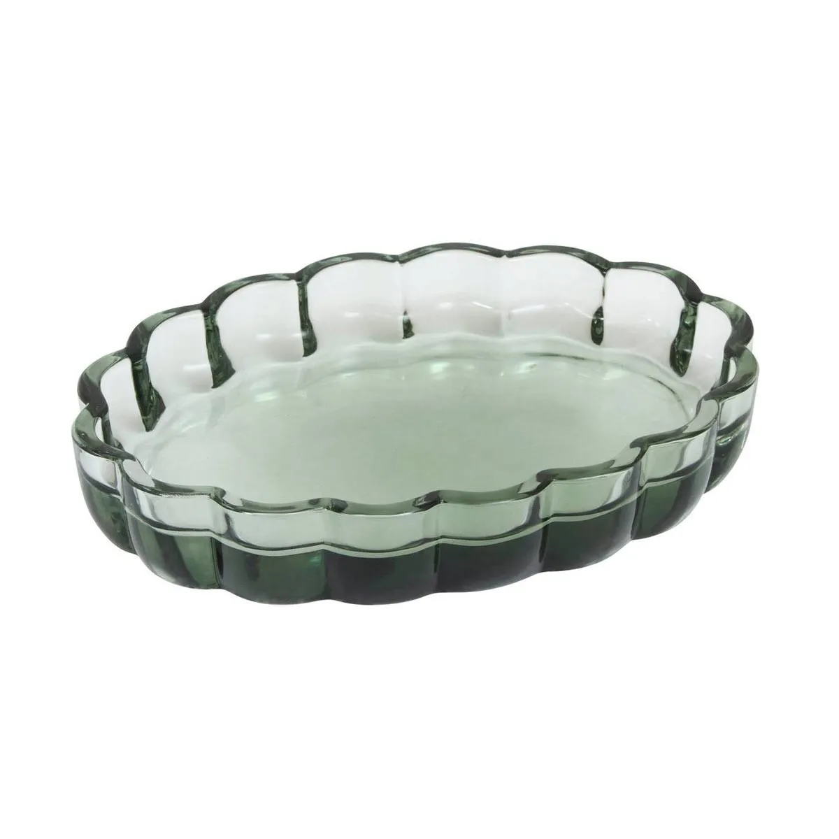Five Simply Smart Vert Porte-Savon En Verre Floréa - 13,8 Cm