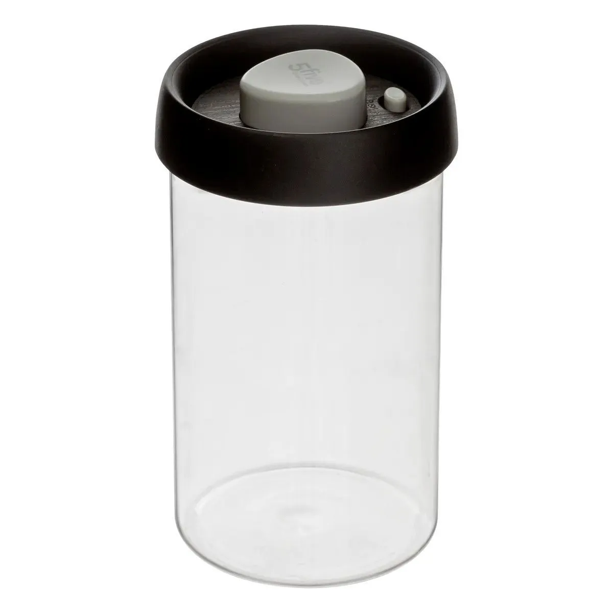 Five Simply Smart Noir Bocal En Verre Hermet 1L Transparent &