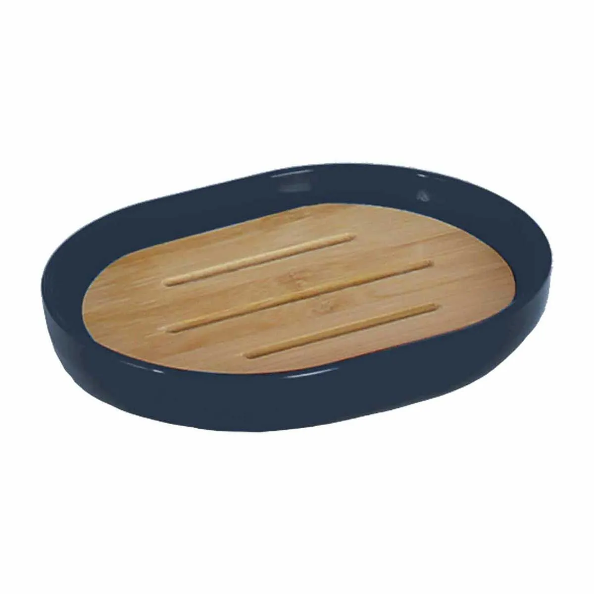 Douceur D'interieur Bleu Porte-Savon En Polyester Smart - 12,2 Cm