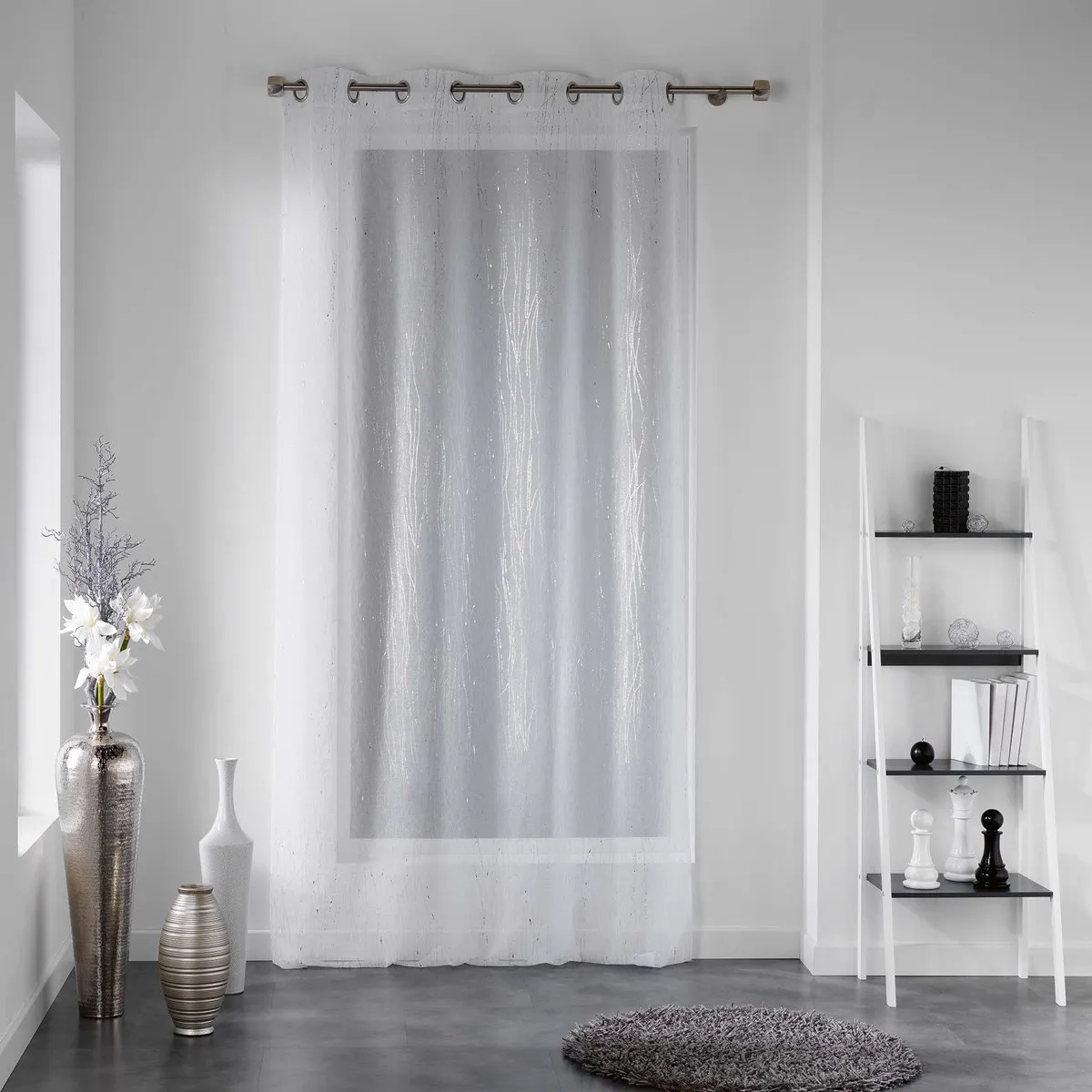Rideau Voilage Filiane 140x240cm Blanc