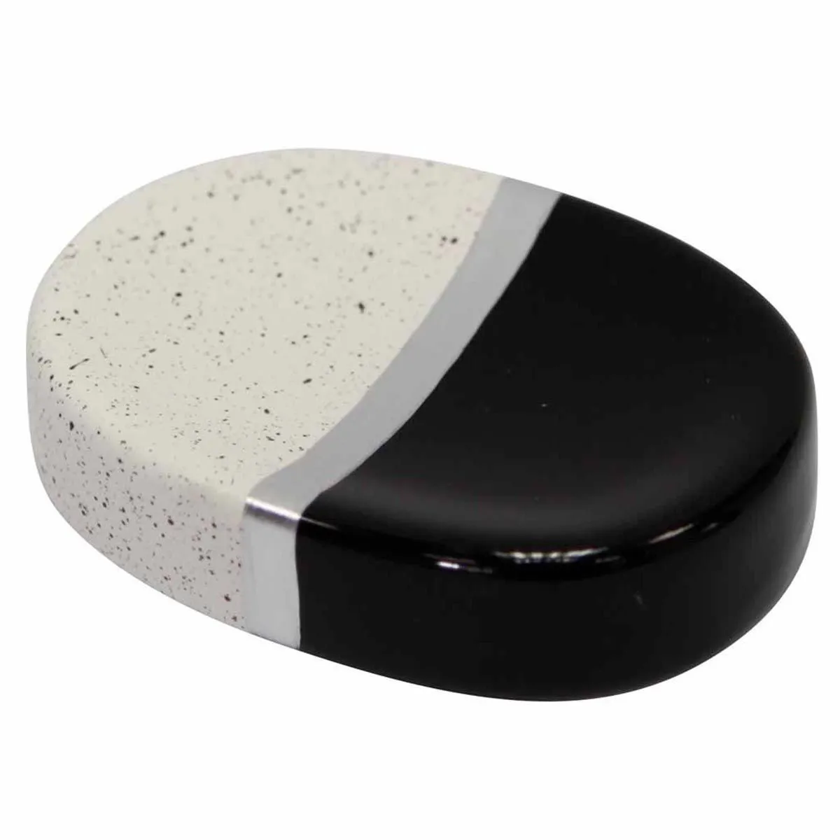 Douceur D'interieur Noir Porte-Savon En Céramique Skyline - 26 Cm