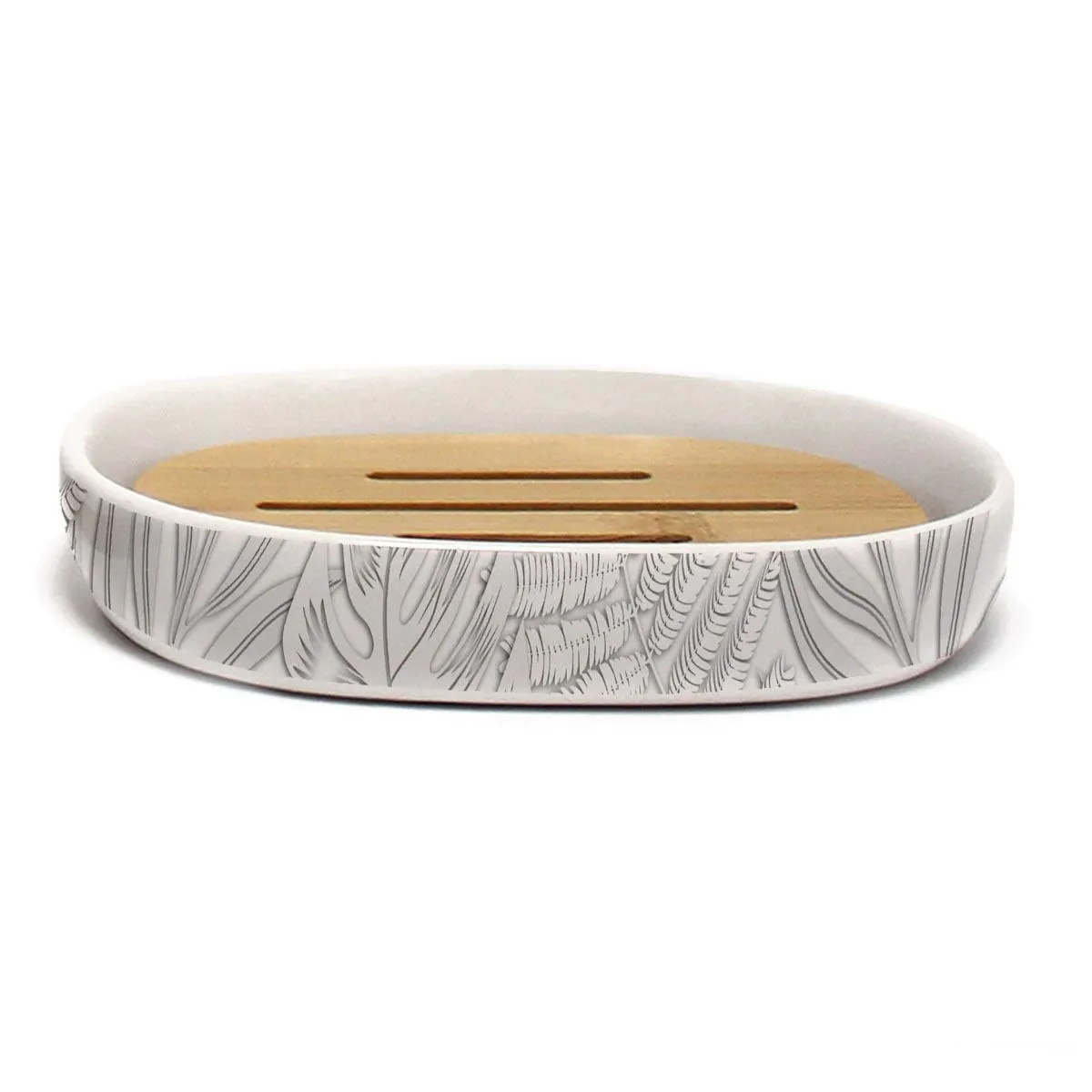 Douceur D'interieur Gris Douceur D'intérieur Porte-Savon En Céramique Amber - 12,3 Cm