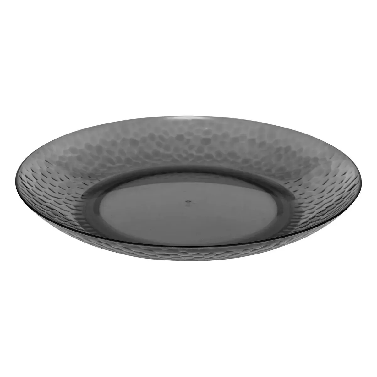 Lot de 6 Assiettes Plates Réutilisables Estiva 27cm Gris Charbon