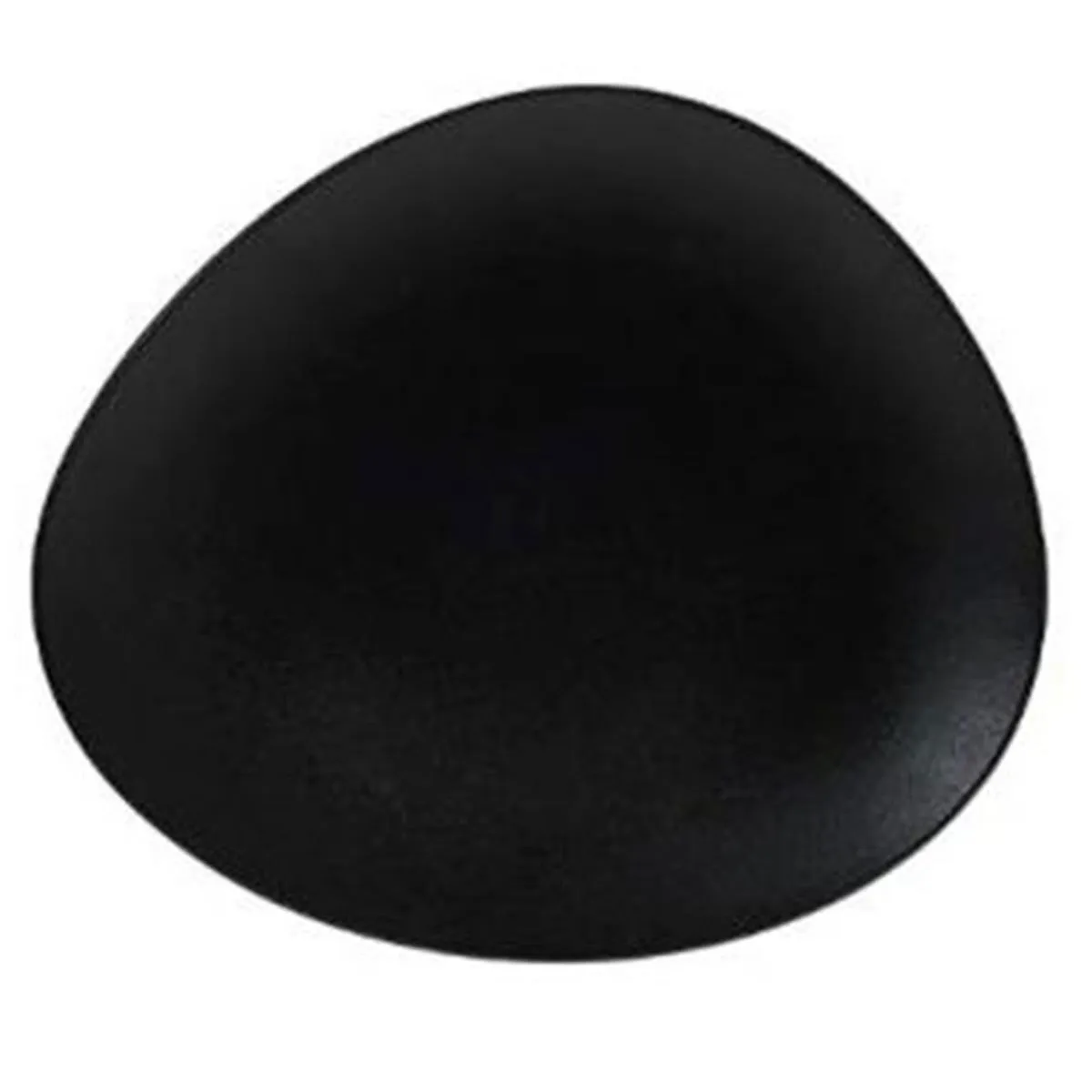 Lot de 6 Assiettes à Dessert Galet 23cm Noir