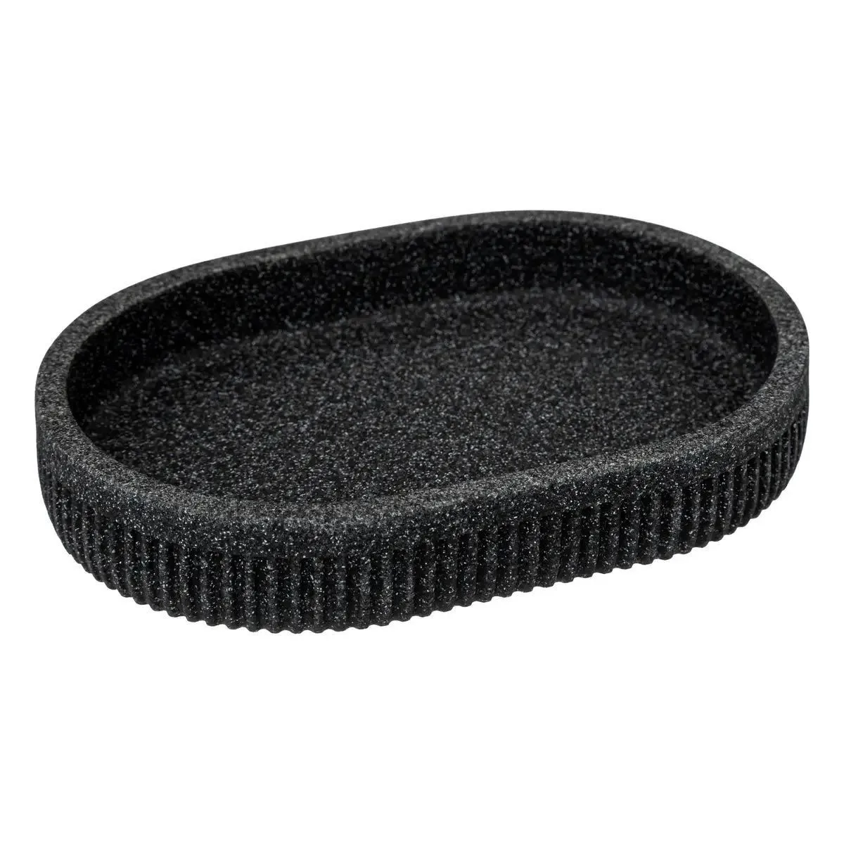 Five Simply Smart Onyx/Gris Porte-Savon En Résine - 13,6 Cm