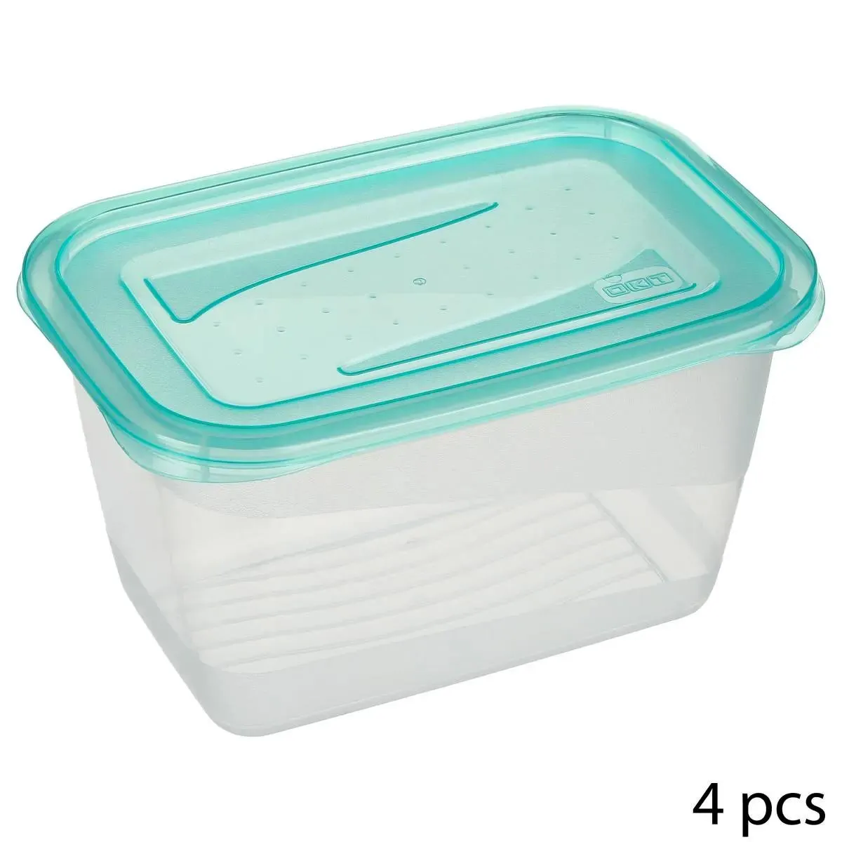 Five Simply Smart Bleu Lot De 4 Boîtes De Conservation Fresh & Freeze 0,75L